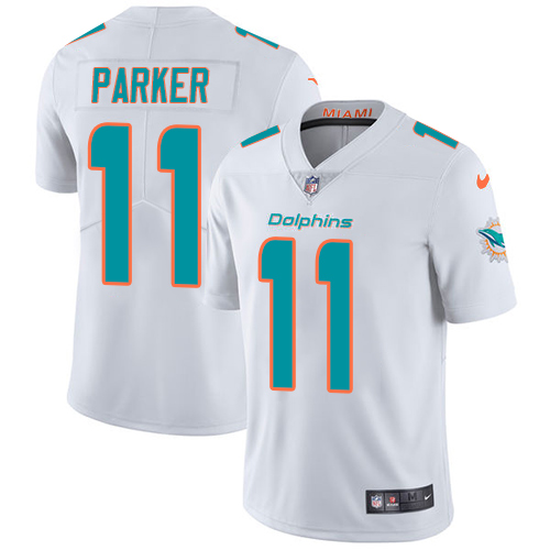 Nike Miami Dolphins 11 DeVante Parker White Men Stitched NFL Vapor Untouchable Limited Jersey